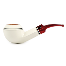 Трубка BIGBEN  Maestro - White Polish Red Stem - 470