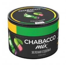 Бестабачная смесь для кальяна Chabacco Mix Medium - Green Soda (Зеленая Содовая) 50 гр