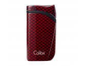 Зажигалка сигарная Colibri Falcon, красный карбон