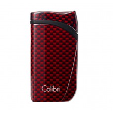 Зажигалка сигарная Colibri Falcon, красный карбон