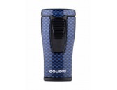 Зажигалка сигарная Colibri Monaco (тройное пламя), синий карбон