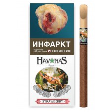 Сигариллы Havanas Wooden Tip - Strawberry 4 шт.