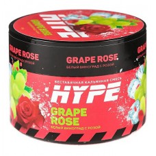 Бестабачная смесь для кальяна Hype Grape Rose (Белый виноград с розой) 50 гр