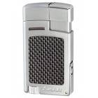  Зажигалка Xikar 523 Forte Carbon Fiber Silver SLCF