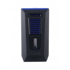 Зажигалка сигарная Colibri  Slide (двойное пламя), черно-синяя