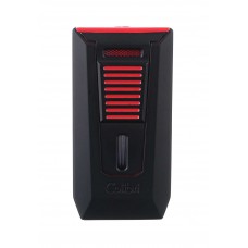 Зажигалка сигарная Colibri  Slide (двойное пламя), черно-красная