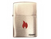 Зажигалка Zippo 200 Flame Brushed Chrome